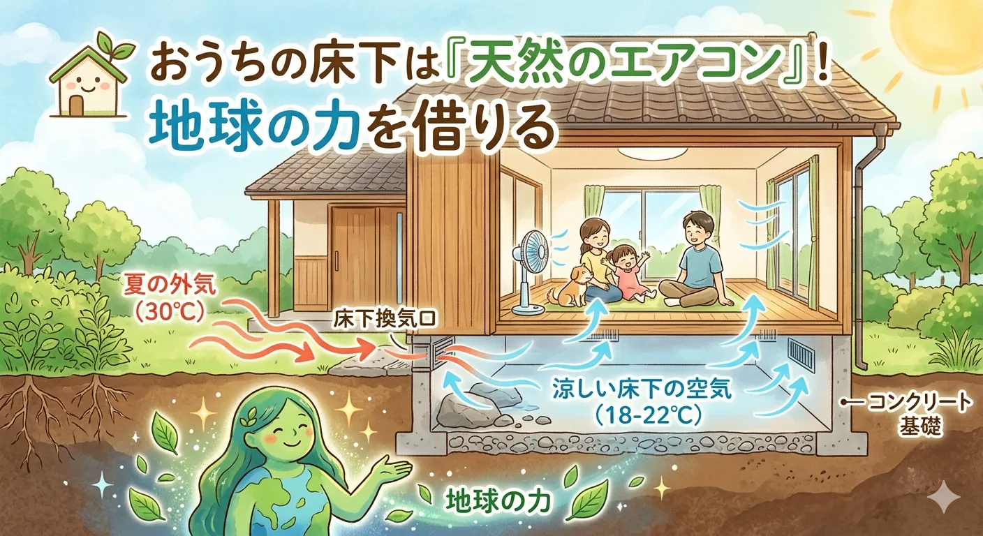 おうちの床下は「天然のエアコン」!